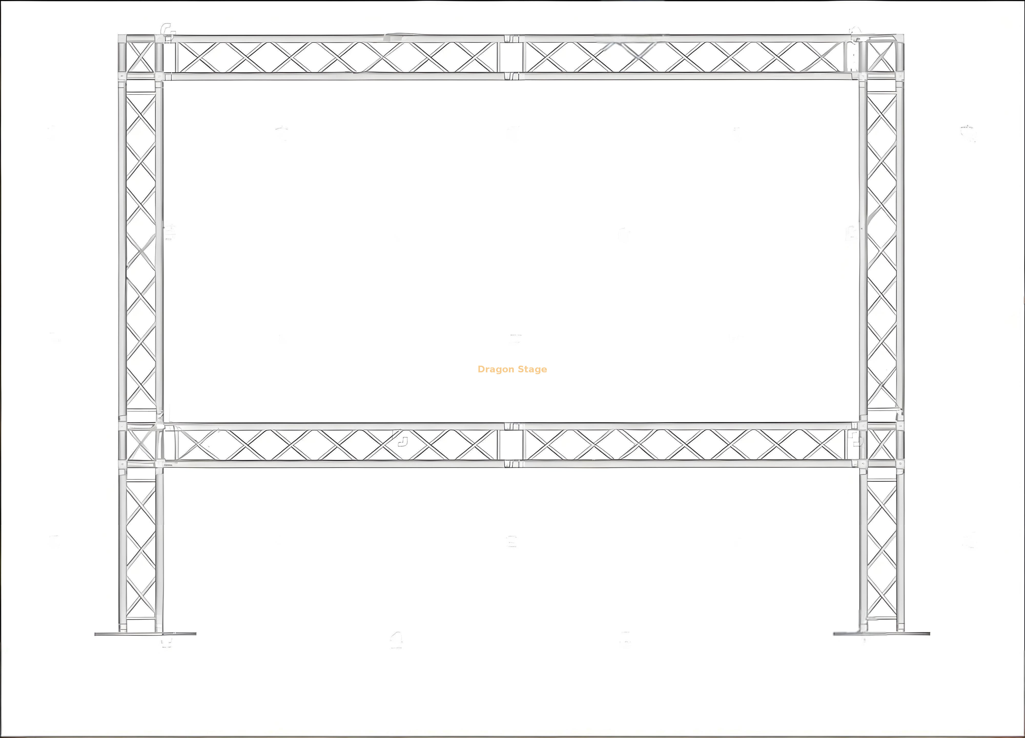 Easily Hang Truss Banner Display Легко подвесить баннер на ферме