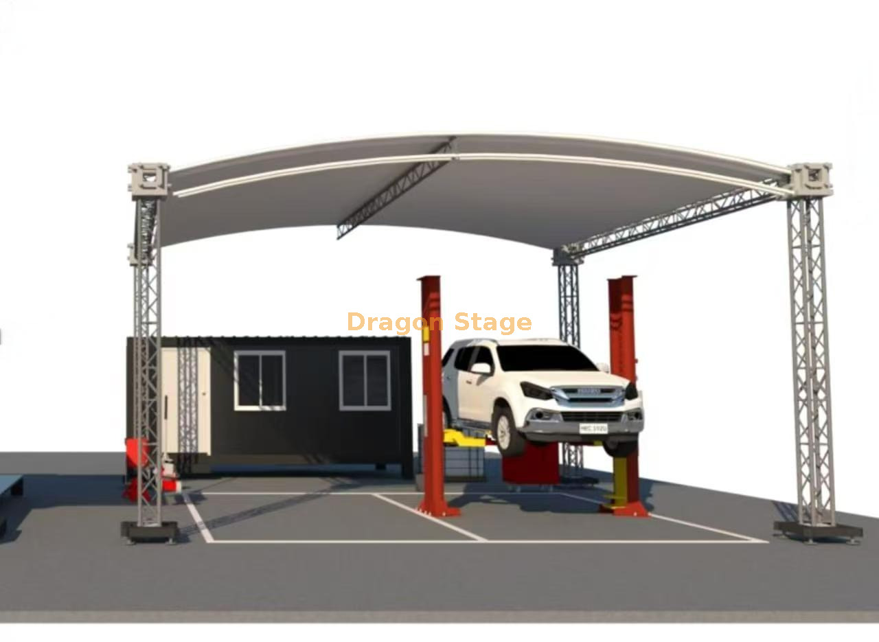 Aluminum Roof Truss for Car Parking Алюминиевая крыша ферма для автостоянки