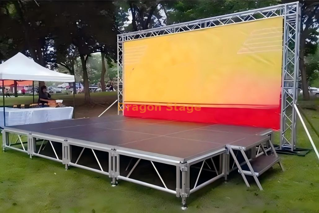 outdoor stand and truss for small events уличный стенд и ферма для небольших мероприятий
