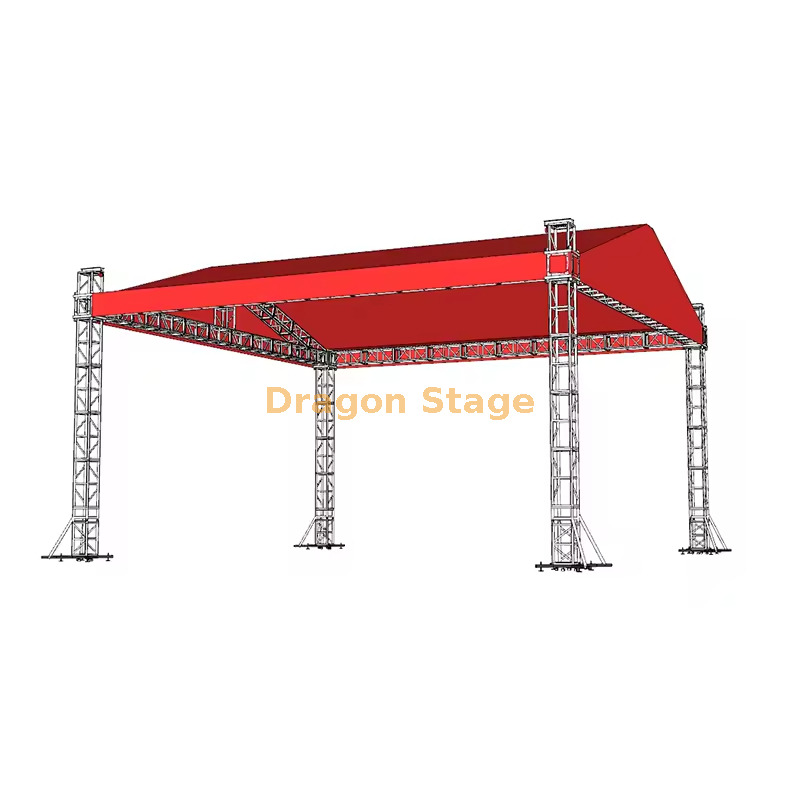Concert Stage System With Roof Truss 10x10x6m Концертная сценическая система с фермой на крыше 10x10x6m
