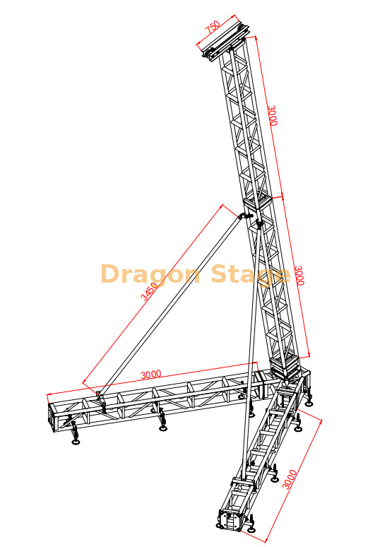 6m thomas truss for line array 6M Thomas Truss для массива линий