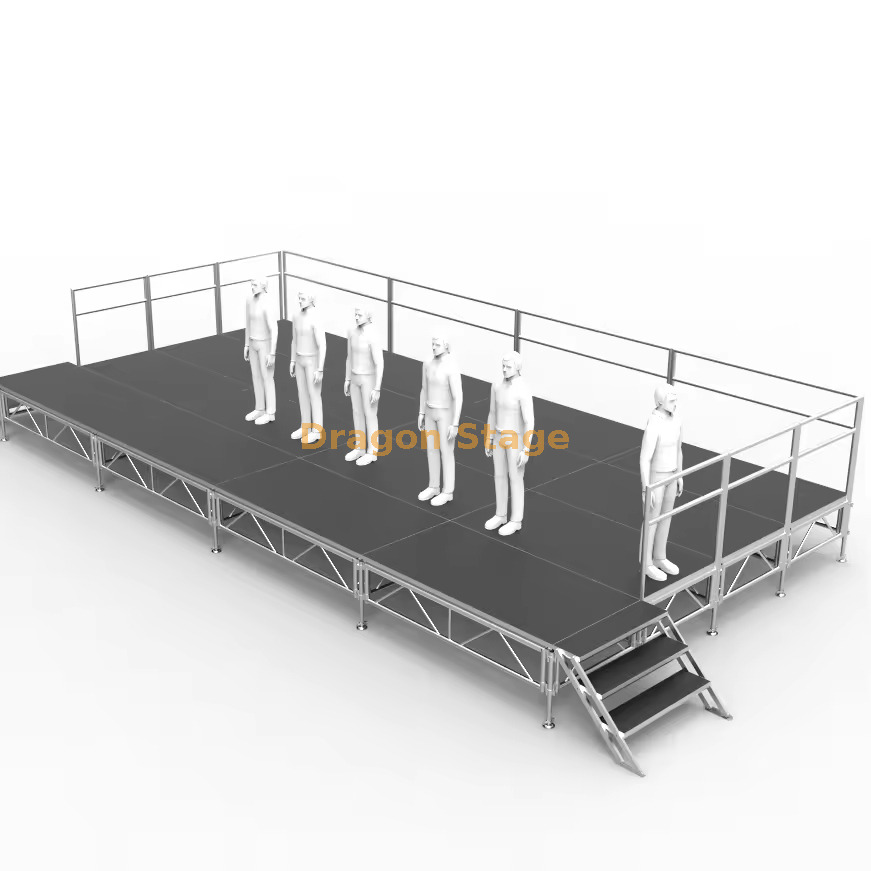 32x16ft Outdoor Aluminum Portable Stage 32x16ft Outdoor Aluminum Portable Stage