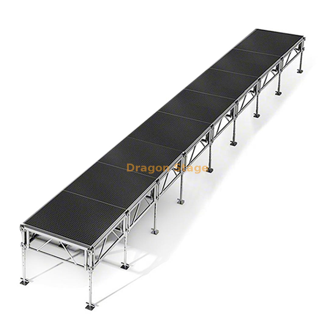 All-Terrain Aluminum Portable Stage System - Adjustable Height Вездеходная алюминиевая портативная сценическая система — регулируемая высота