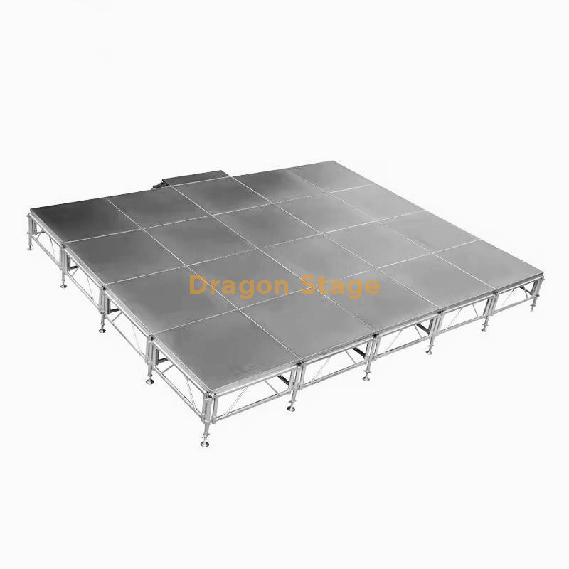 1.22x1.22m Aluminum Alloy Portable Outdoor Performance Stage for Sale 6.1x4 (1) Переносная уличная сцена из алюминиевого сплава 1,22x1,22 м на продажу 6,1x4 (1)