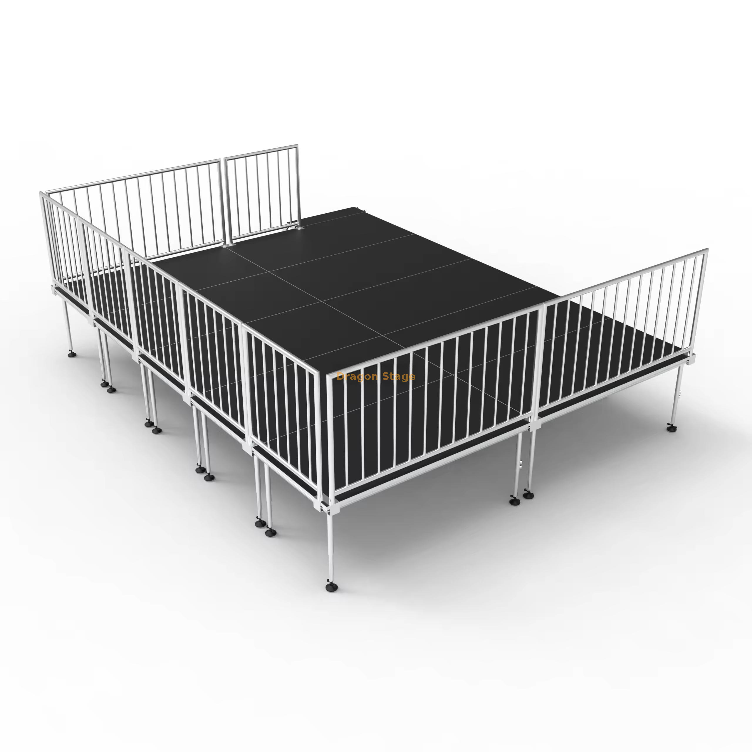 6.1x4.88m Quick Locking Modular Stage Platform Kit (2) Комплект модульной сценической платформы 6,1x4,88 м (2)