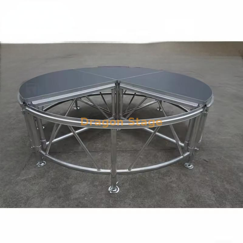 Diamter 2.5m Aluminum Wedding Round Circle Stage Platform Диамтер 2,5 м алюминиевый свадебный круговой круговой сцену
