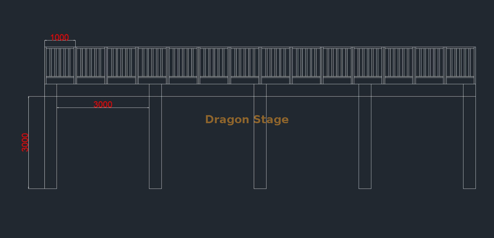 side view of vip stage Вид сбоку на VIP-сцену