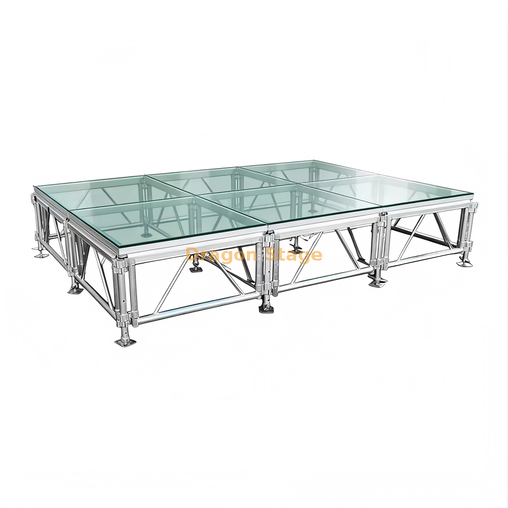 Aluminum Clear Acrylic Glass Decoration Wedding Stage Алюминиевое прозрачное акриловое стекло для украшения свадебной сцены