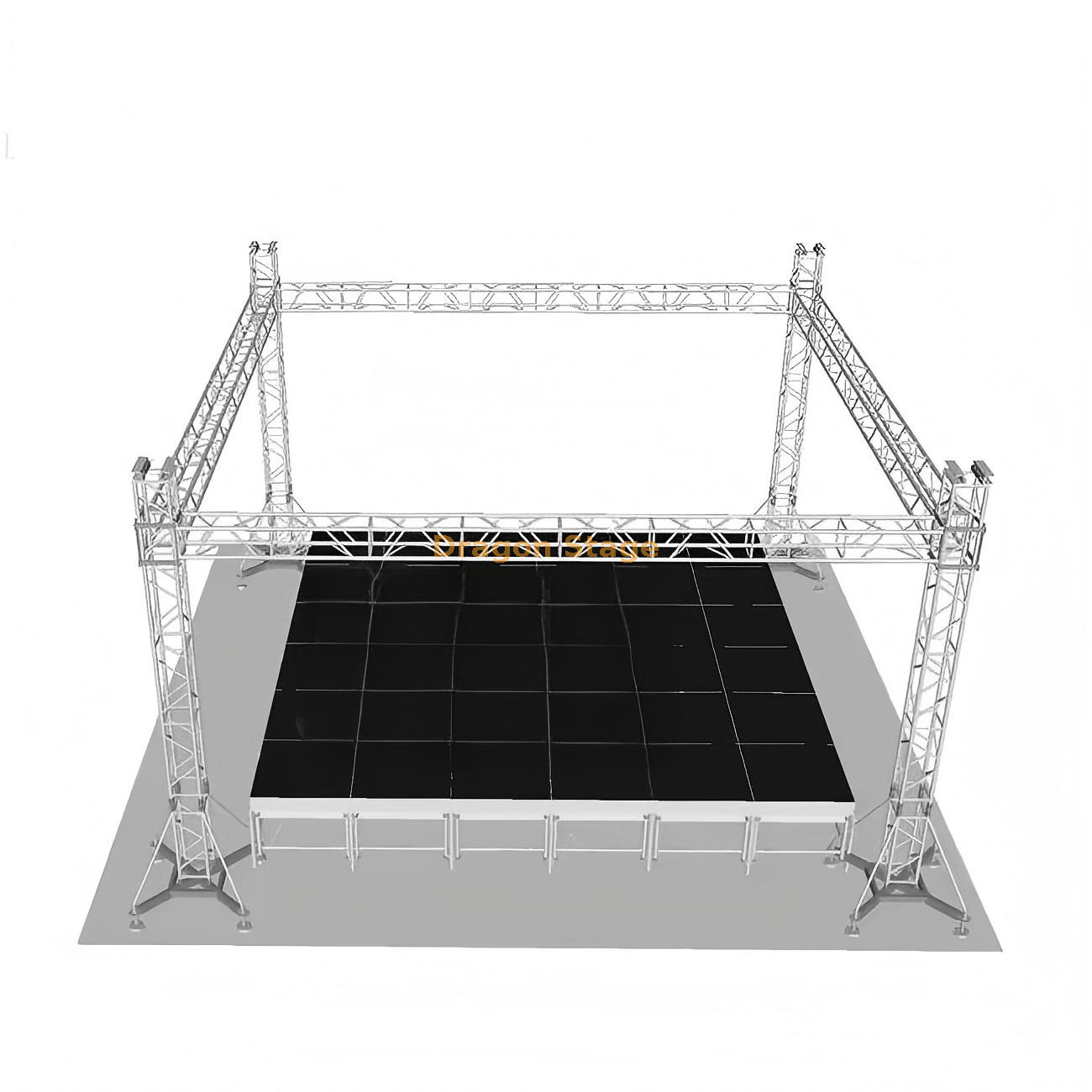  Ферменная система мобильной сцены из алюминиевого сплава 9x9x5 м