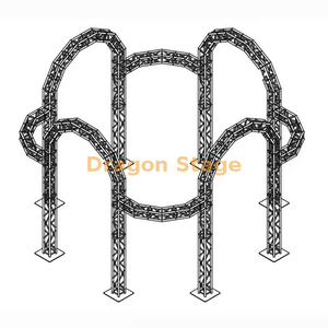 Многоарочная изогнутая ферменная система отображения (алюминиевая круглая ферменная конструкция ворот)