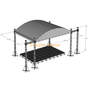 Кривая концерта Кривая крыша ферма 10x8x7m