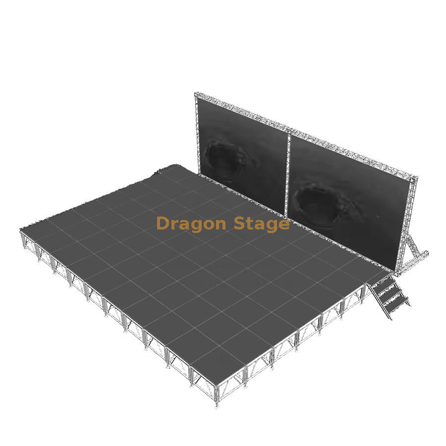 Алюминиевая модульная платформа 12.2x8.54m переклейки представления водостойкая
