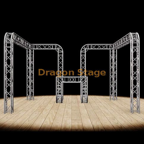 Глобальная ферма 16'x15'x10 'Торговая выставка стенда / выставочная система - модульная ферма F34 с круглыми углами и встроенным в киоск