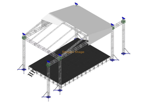 Формис и сцену подиум для открытых мероприятий 10x5x8m