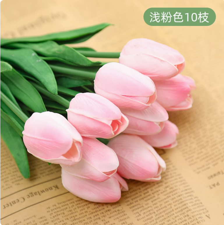 浅粉色郁金香 (50 枝）