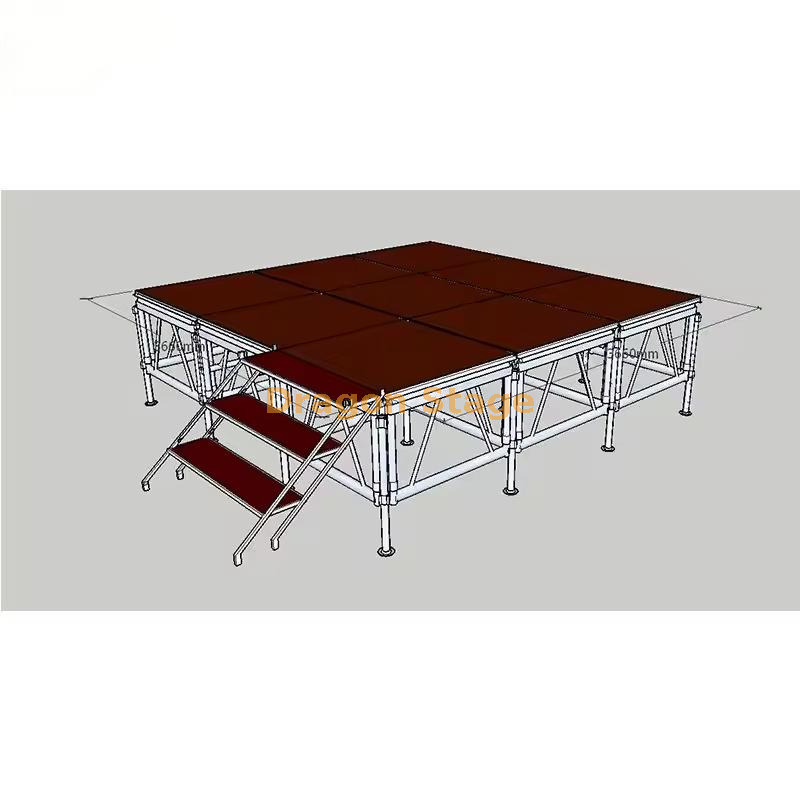 Портативная алюминиевая стадия палубы 12x12ft