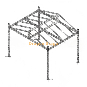 Алюминиевая пирамидальная стропильная система 15x13x7m