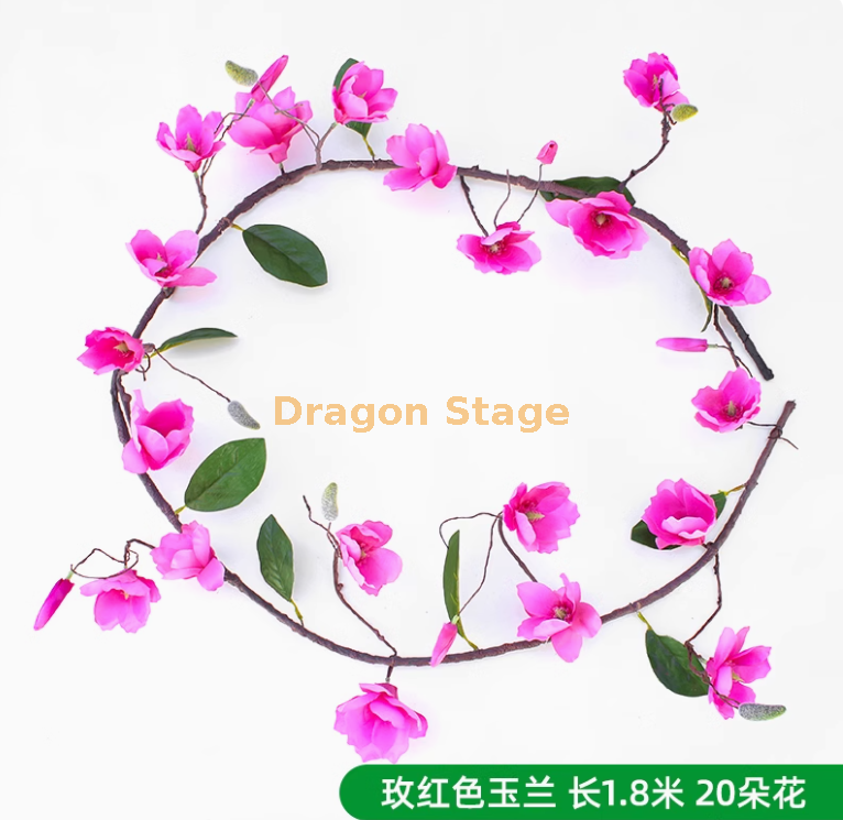 玫红色玉兰花藤 (1 条)