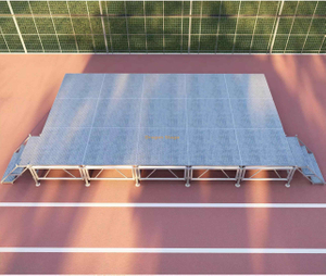 Небольшая сборка регулируемая высота свадебная стадия 6,1x3,66 м. Высота 0,6-1M с 2 лестницами