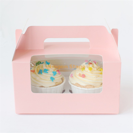 OEM Custom Logo Logo Print Food Carding Белый картон бумажный свадебный торт коробки день рождения подарочный кондитерский торт коробка с прозрачным окном