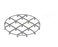 Портативная круглая сценическая платформа высотой 4,88 м | Мобильная платформа из алюминиевого сплава быстрой сборки (регулируемая высота)