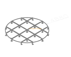 Портативная круглая сценическая платформа высотой 4,88 м | Мобильная платформа из алюминиевого сплава быстрой сборки (регулируемая высота)