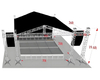 Наружная сценическая ферма система крыши 11x8x6m