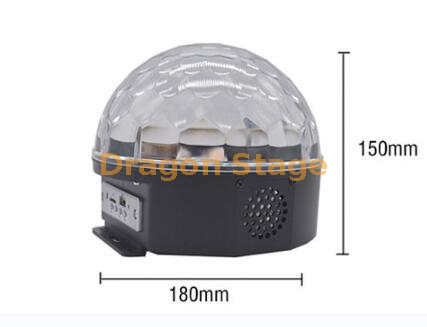 Bluetooth маленький волшебный шариковый голосовой контроль вращающийся ktv flash light club bar 