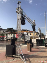 Алюминиевая ферменная конструкция светодиодного экрана с поддержкой видеостены 5x5 м