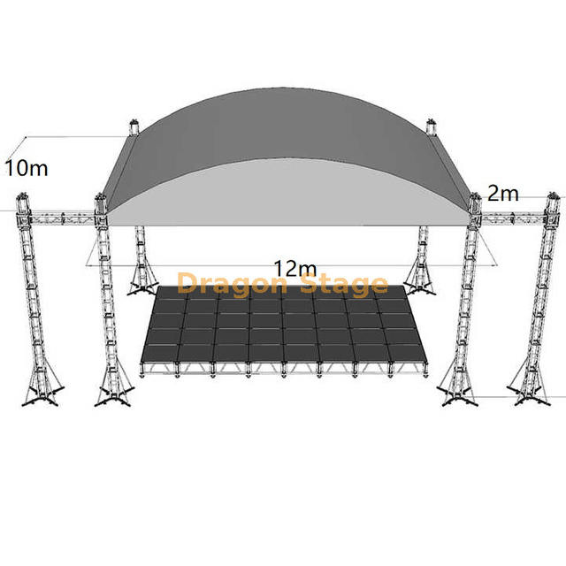 Все погода изогнутая ферма на открытом воздухе 12x10x6m