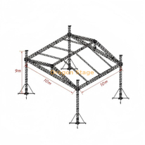 Популярные концертные осветительные алюминиевые фермы System 10x10x9m
