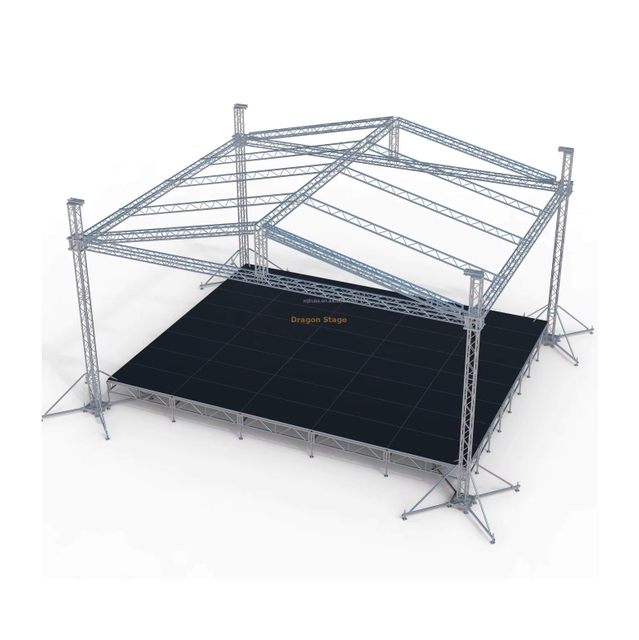 Изготовленная на заказ алюминиевая ферменная система 12x10x9m освещения музыки аудио