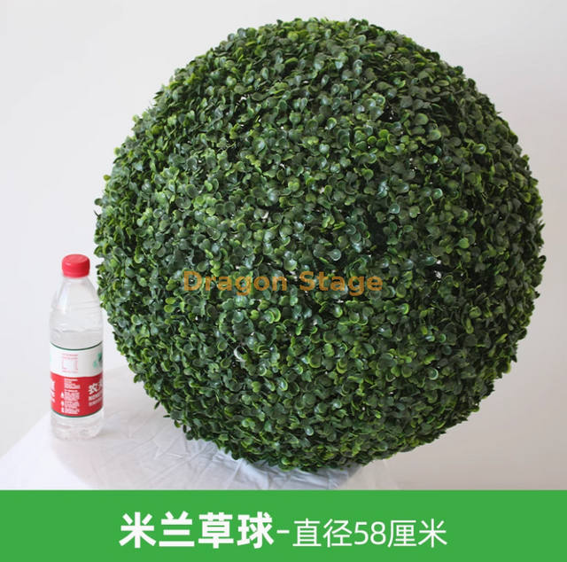 Смоделированная растительная трава мяч Milan Пластиковый зеленый растение потолочный отдел
