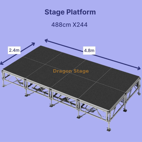 Слюдная концертная стадия алюминиевого сплава 8'x16 '(4,88x2,44M)