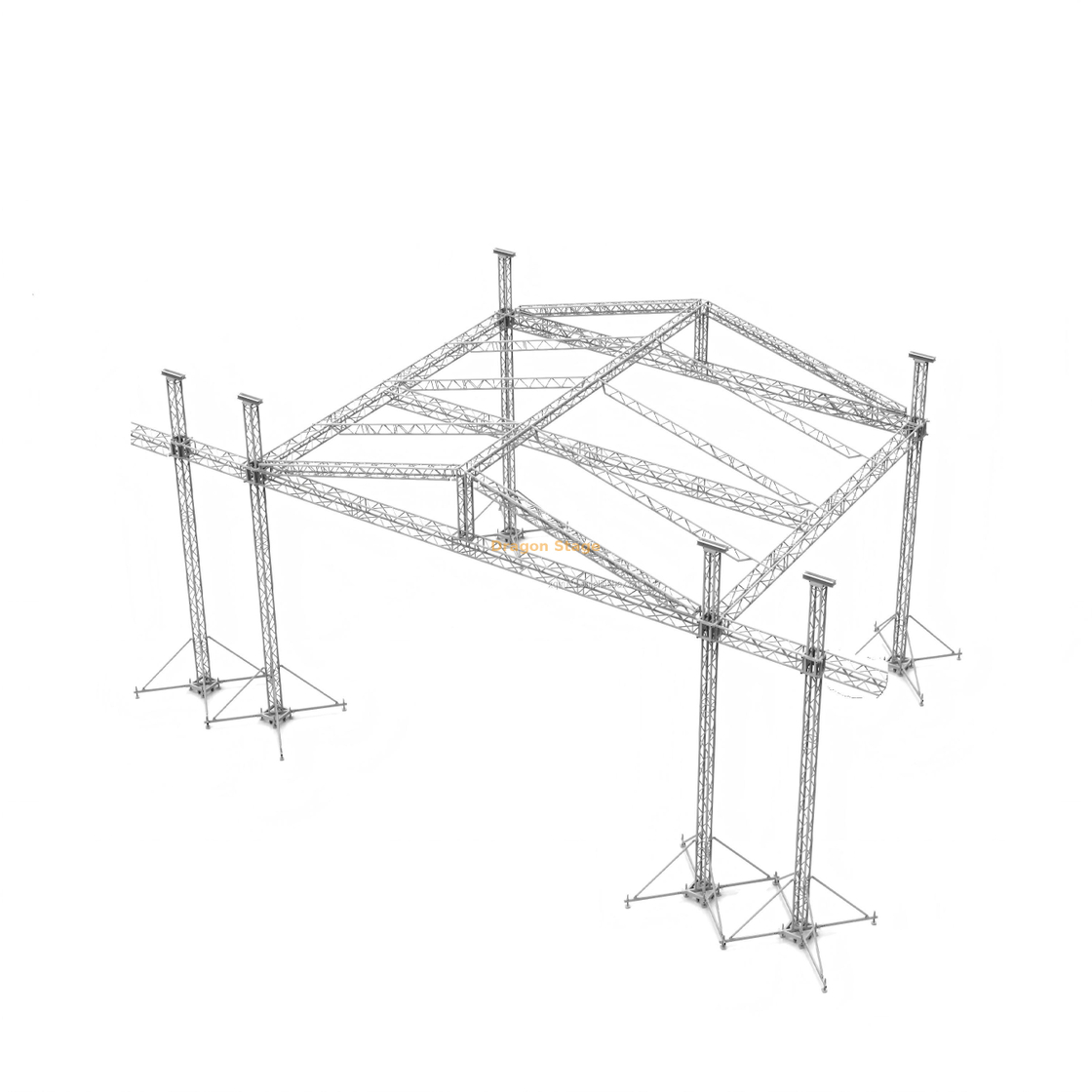 14x12x12 м наружная кровля с навесом в форме пирамиды