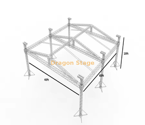 На открытом алюминиевом событии сцены освещение фермы 60x40x18ft