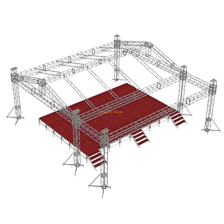 Пользовательский концертный седло крыша 12x9x5m