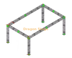 Курортная мобильная ферменная сцена 20x10x15 футов