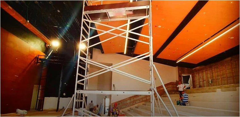 Брошюра по алюминиевым лесам сцены дракона