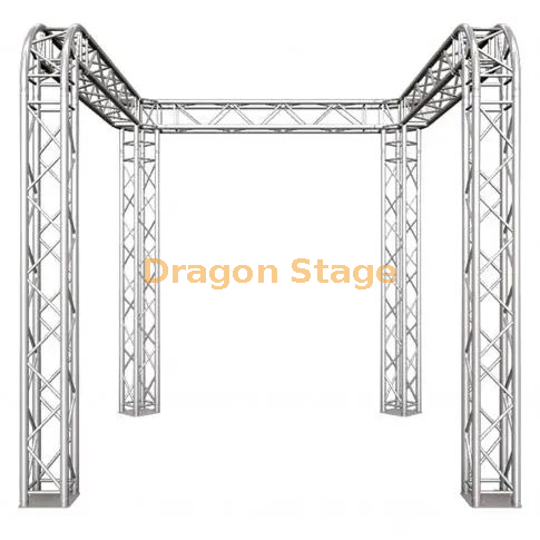 Глобальная ферма 10'x10'x10 'U -образная выставка / система выставок с круглыми углами - модульная ферма F34 с универсальными углом блоков соединения