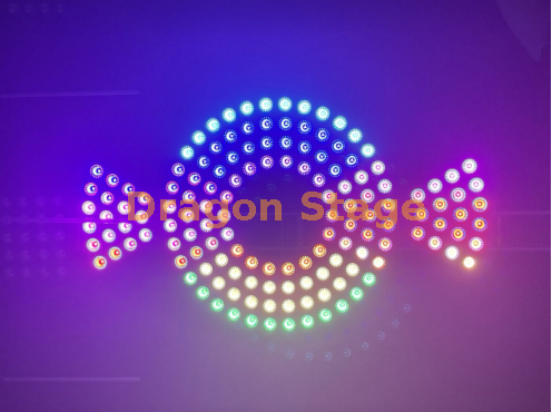 Светодиодные матричные светильники в форме веера из 18 бусин1