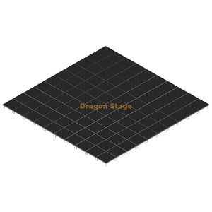 Портативная алюминиевая передвижная сценическая система размером 40х40 футов для музыкальных мероприятий – регулируемая высота от 0,2 до 1 м