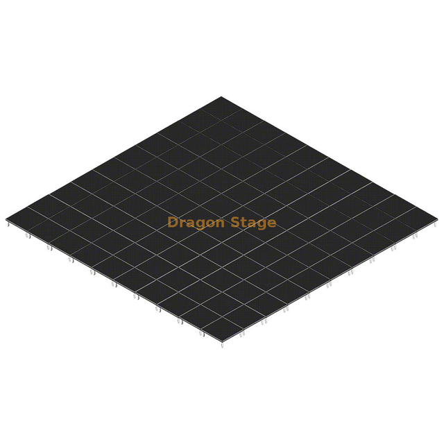 Портативная алюминиевая передвижная сценическая система размером 40х40 футов для музыкальных мероприятий – регулируемая высота от 0,2 до 1 м