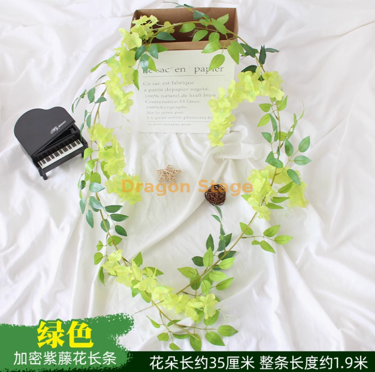 1 条荧光绿 绿色加大紫藤