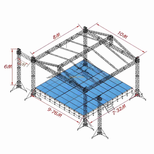 Система фермы на крыше наружной сцены со звуками крылья 10x8x6m