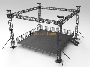300x300 мм черный алюминиевый болт -болот сцены для свадьбы 7x7x6m