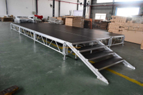 Алюминиевые передвижные портативные размеры сцены для концерта 12x5 м с 2 лестницами