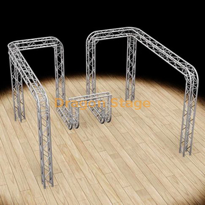 Глобальная ферма 16'x15'x10 'Торговая выставка стенда / выставочная система - модульная ферма F34 с круглыми углами и встроенным в киоск