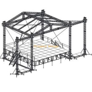 Алюминиевая ферменная система 12x8x5m с легкими раструбами для мероприятий и концертов со звуковыми крыльями ферменной конструкции 2m