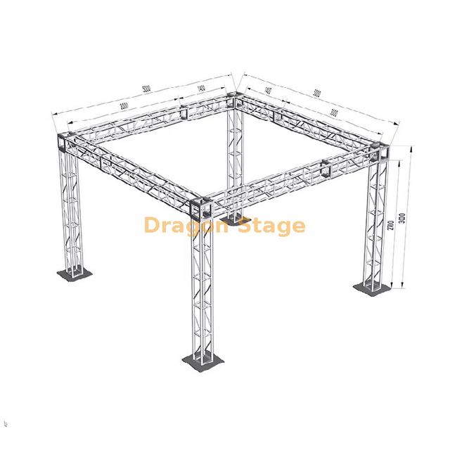 300*300 мм Алюминиевый болт -болт -световой фермер 5x5x3m